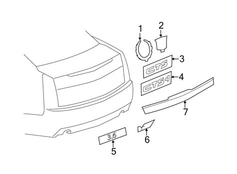 Cadillac Cts Deck Lid Finish Panel Lower Coupe W Gm