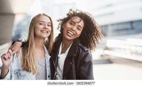 Laughing Young Women Friends Having Fun Stock Photo 1832396077 | Shutterstock