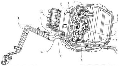 汽车燃油系统布置结构的制作方法