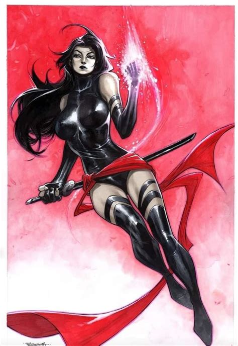 Psylocke By Stephen Segovia Bad Knees Psylocke Segovia Male Art