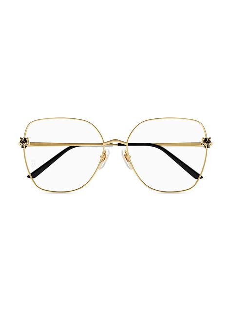 Cartier Panthère Light 24k Plated Butterfly Glasses Gold Editorialist