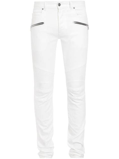 Balmain Low Rise Slim Cut Jeans Farfetch