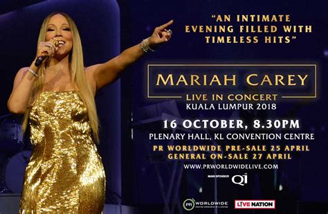 Mariah Carey Live In Concert Kuala Lumpur 2018 – PR Worldwide | Events Asia