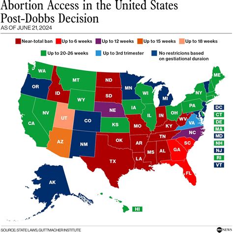 States Abortion Laws Map - Torie Harmonia