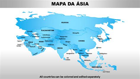 20 melhores modelos de PowerPoint de mapa da Ásia usados por todos os