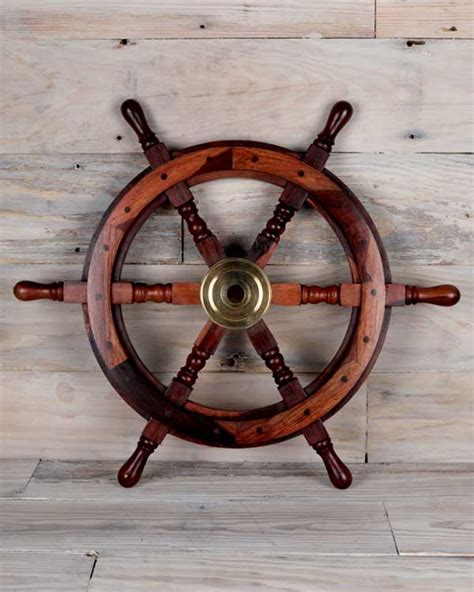 Decorative Ships Wheel Little Grass Shack