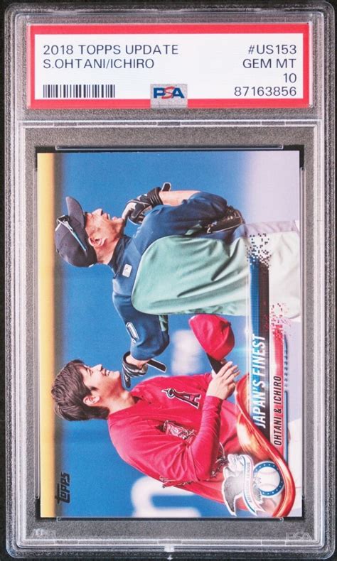 1円出品 PSA10 2018 Topps Update 大谷翔平 イチロー ルーキーカード RC トップス Shohei Ohtani