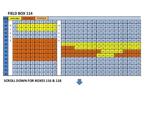 Padres seating chart