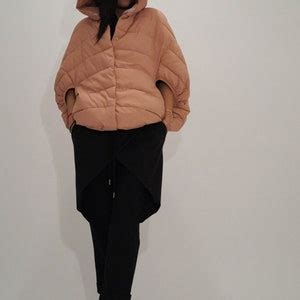 Rose Quilted Jacket Windproof Jacket Nude Warm Jacket Extra Warm Coat Trendy Jacket Buttoned