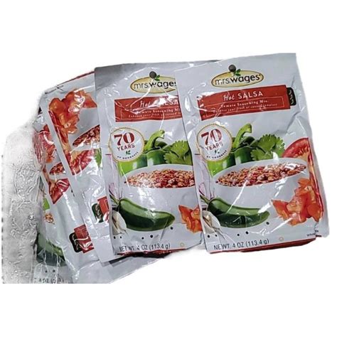 Mrs Wages Create Hot Salsa Tomato Mix Oz Pouch Pack