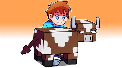 Milking A Cow In Minecraft Youtube