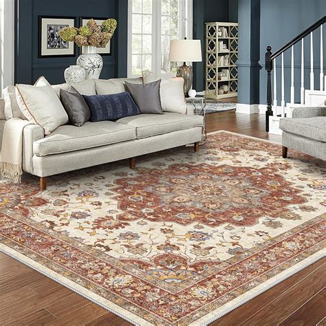 Amazon.com: TOPRUUG Washable Oriental Area Rug - 8x10 Rugs for Living ...