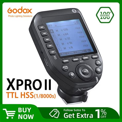 Godox Xpro II TTL Wireless Flash Trigger 1 8000s HSS TTL Convert Manual