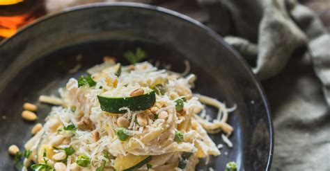 Zondagse Kost Linguini Met Courgette Ricotta En Citroen