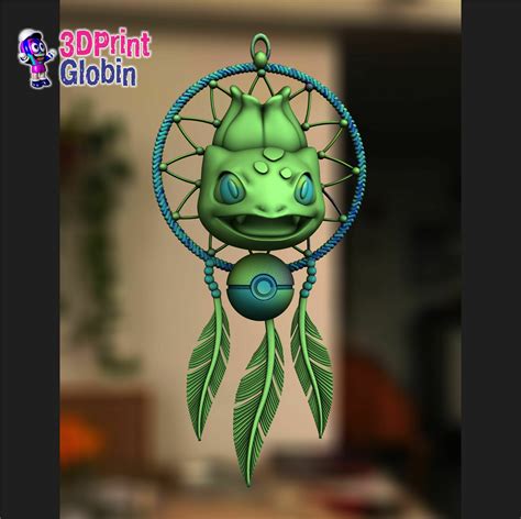 Stl File Dream Catcher Pokemon Bulbasaur Dream Catcher・3d Printing Idea To Download・cults