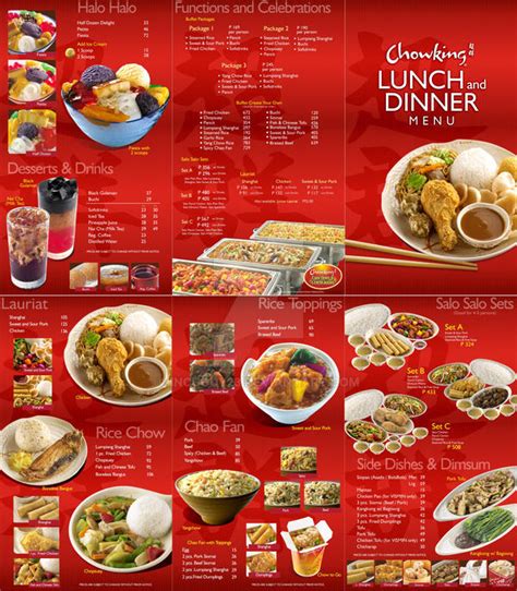 Chowking Updated Menu