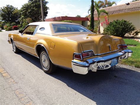 1974 Lincoln Continental Mark Iv Gold Luxury Group Fort Lauderdale 2018 Rm Auctions