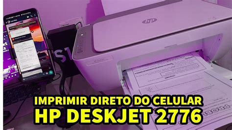 Imprimir Direto Do Celular Na Impressora HP Deskjet 2776 YouTube