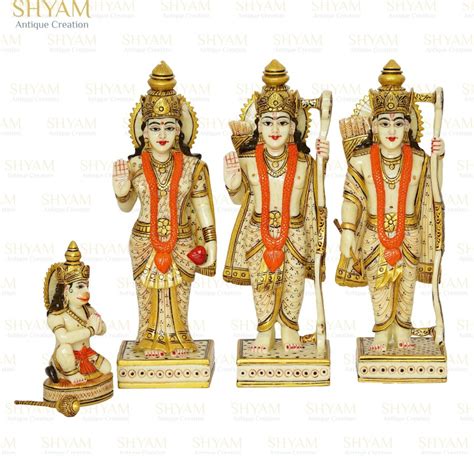 Ramdarbar Statue In Brass Lord Rama Lord Hanuman Lord Lakshman Sita