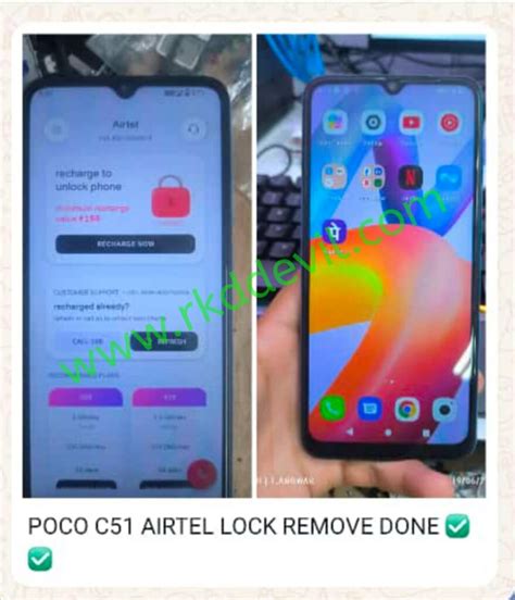 Poco C51 Airtel Sim Lock To Normal Device 100 Tested Flash File