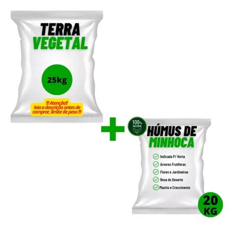 Kg H Mus De Minhoca Puro Kg Terra Vegetal Natural