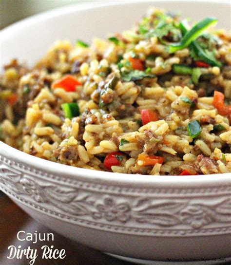 Cajun Dirty Rice Melissassouthernstylekitchen