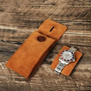 Personalized Leather Watch Case Single Watch Travel Case Watch Travel