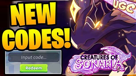 New All Working Codes For Creatures Of Sonaria In September