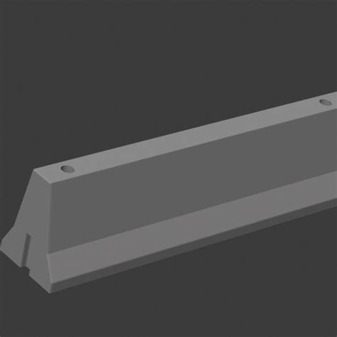 3d Printable Concrete Road Barriersjersey Barrier By Hayden