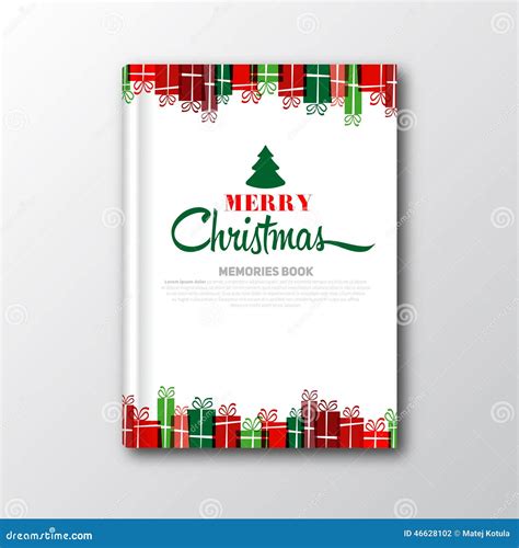 Christmas Book Cover Or Flyer Template Stock Illustration - Image: 46628102