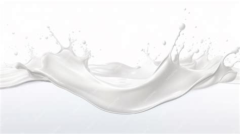 Premium Photo | White milk wave splash with splatters and drops ...
