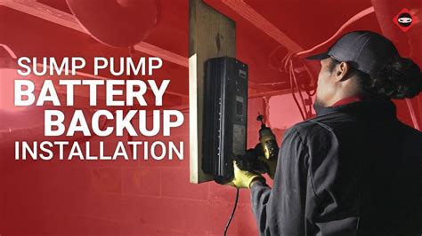 Sump Pump Battery Backup Installation Time Lapse Pump Sentry 822ps