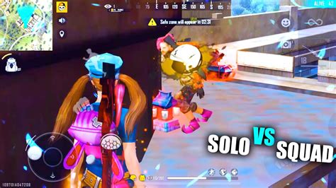 Solo Vs Squad 13 Kills Total Free Fire Best Gameplay Video Garena