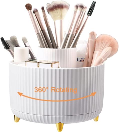 Nuodwell Rotating Makeup Organiser Creative Makeup Brush Holder