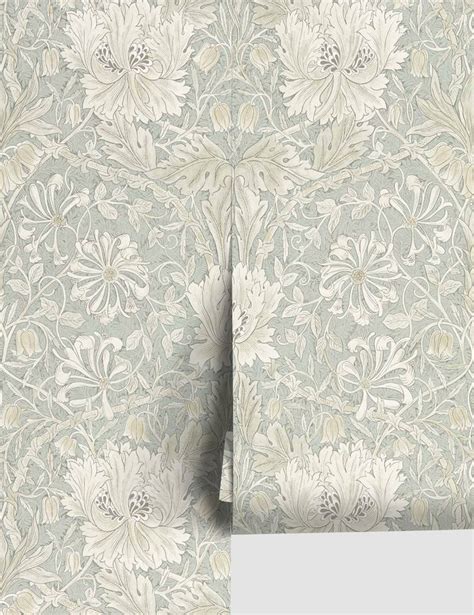 Pure Honeysuckle Tulip Wallpaper By Morris Co Dining Room