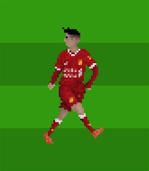 Liverpool Firmino Pixel Player Art Print Football Poster Etsy