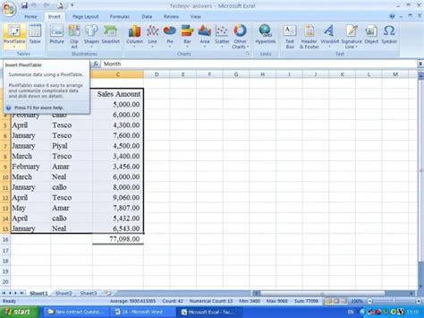 How To Summarize Data In Microsoft Excel