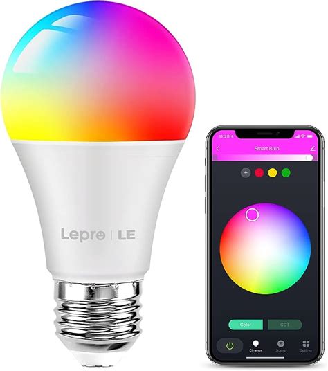 Lepro E Smart Bulb Smart Light Bulb Screw Colour Changing Smart E