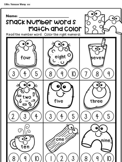 Kindergarten Math Activities Numbers 1 10 Bundle Distance Learning