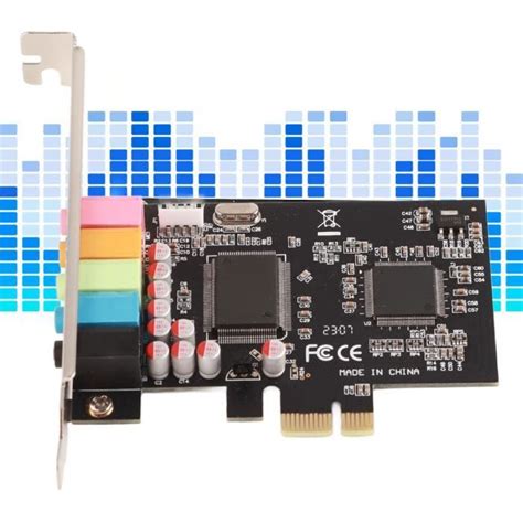 HURRISE Carte Audio PCI E Carte Son 6 Conversion De Signal Audio