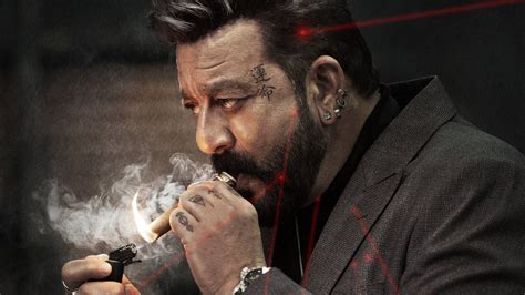 Double Ismart Sanjay Dutt First Look As Big Bull From Ram Pothineni S