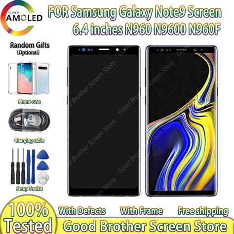 Super AMOLED LCD For SAMSUNG GALAXY Note9 Display N9600 N960D N960F