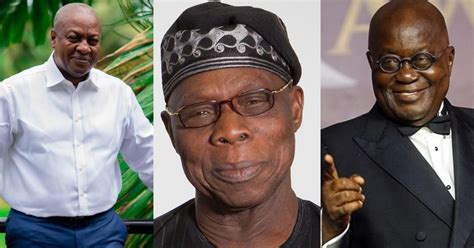 Election 2020 Ex Nigerian President Obasanjo Cautions Akufo Addo