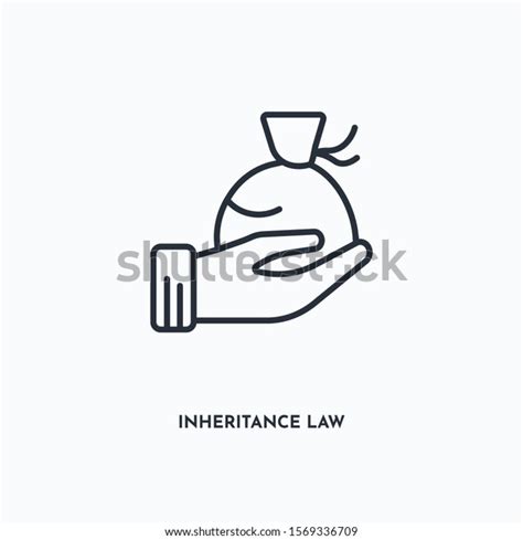 Inheritance Law Outline Icon Simple Linear Stock Vector Royalty Free 1569336709 Shutterstock