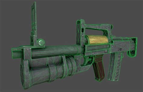 groza oc grenade launcher 3d model