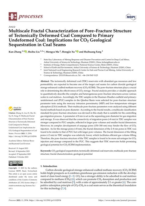 PDF Multiscale Fractal Characterization Of PoreFracture Structure Of