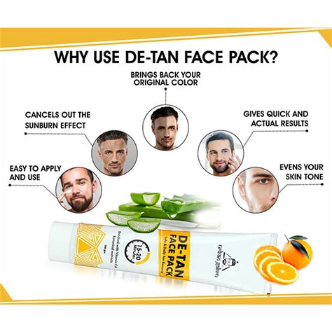 Buy Urbangabru De Tan Face Pack Tan Removal Face Pack In 10 Mins 100 Gm