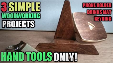 Simple Woodworking Projects For Beginners Wood Projects With Hand Tools Only Youtube