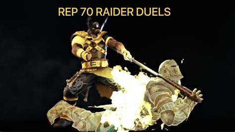 For Honor Rep 70 Raider Duels Youtube