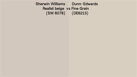 Sherwin Williams Realist Beige Sw 6078 Vs Dunn Edwards Fine Grain